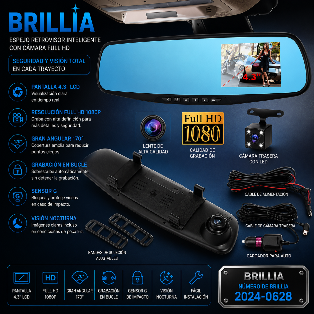 Cámara Retrovisor HD