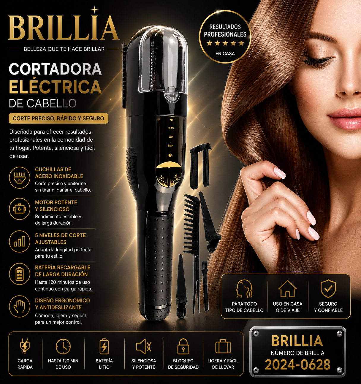 Recortadora de puntas para mujer