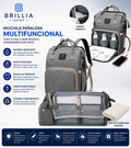 Mochila para pañales con cuna