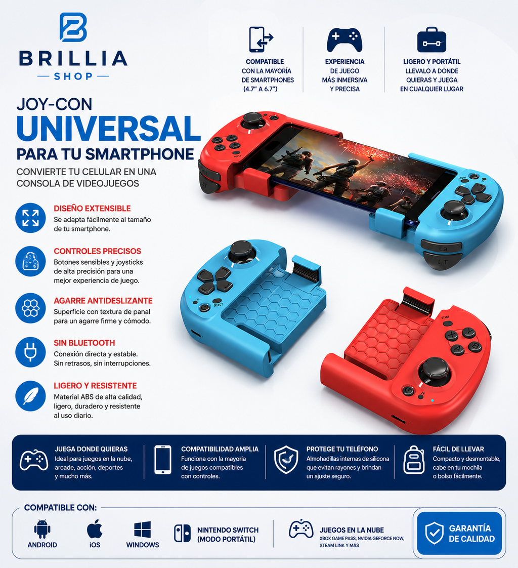 Controlador de juegos movil inalambrico